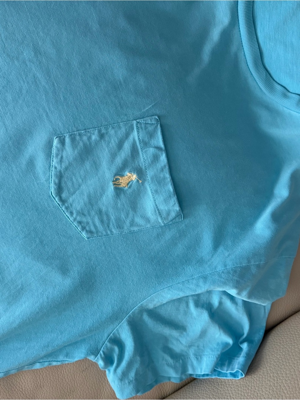 Polo by Ralph Lauren light blue Pocket Tee with Embroidered Pony